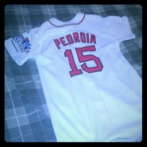 Dustin pedroia majestic jersey